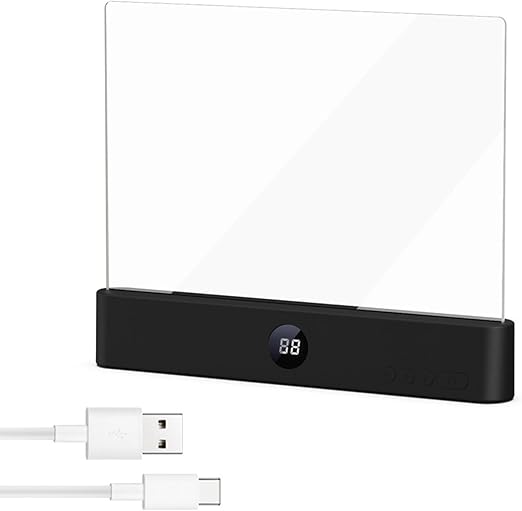 Luz de Lectura LED Recargable para Libros – Lámpara de Lectura Plana con Carga USB, 3 Modos de Color, Temporizador y Protección Ocular.