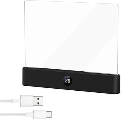 Luz de Lectura LED Recargable para Libros – Lámpara de Lectura Plana con Carga USB, 3 Modos de Color, Temporizador y Protección Ocular.